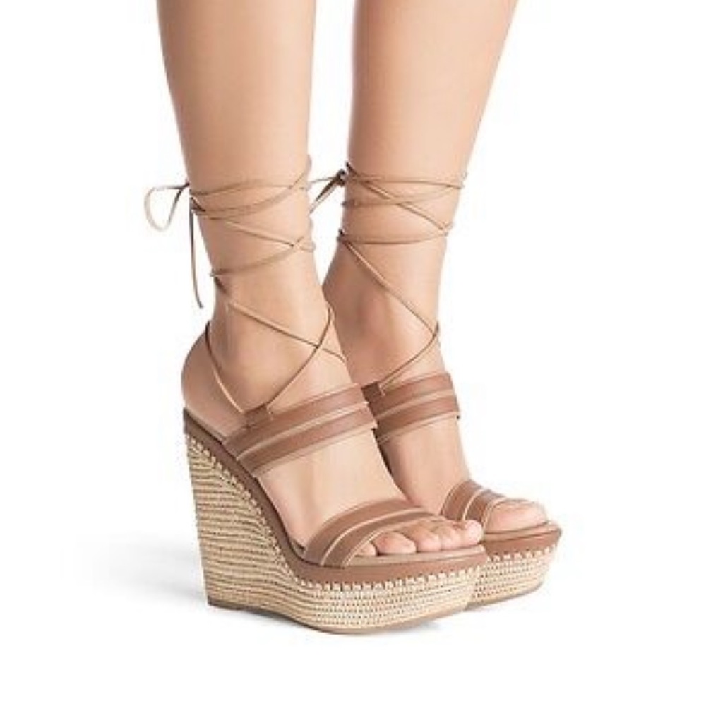 Stuart Weitzman Tan Wedges